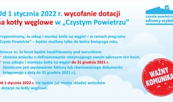 Koniec dotacji na piece węglowe w „Czystym Powietrzu”
