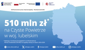 510 mln zł środków unijnych na „Czyste Powietrze” w Lubelskiem